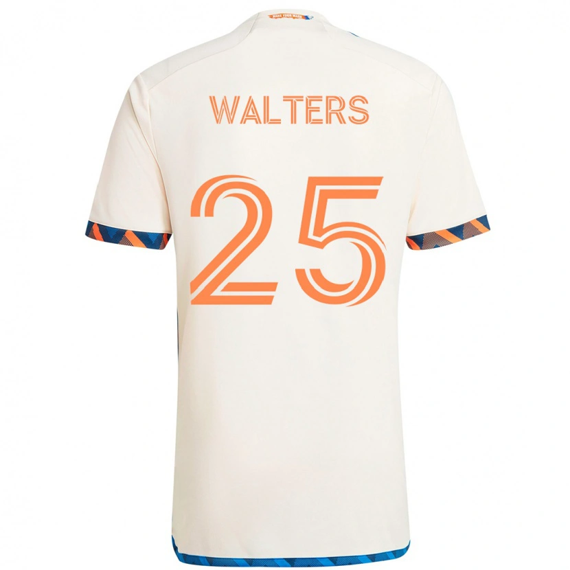 Danxen Herren Paul Walters #25 Weiß Blau Orange Auswärtstrikot Trikot 2025/26 T-Shirt Schweiz