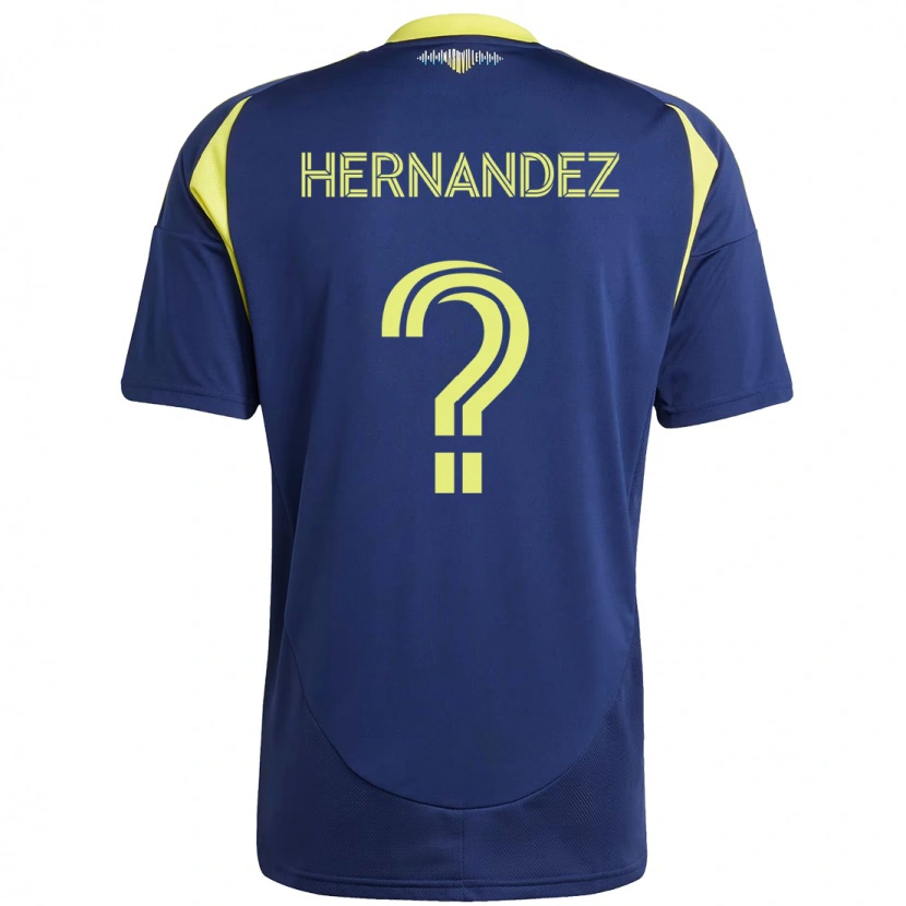 Danxen Herren Jonathan Hernández #0 Marineblau Gelb Auswärtstrikot Trikot 2025/26 T-Shirt Schweiz
