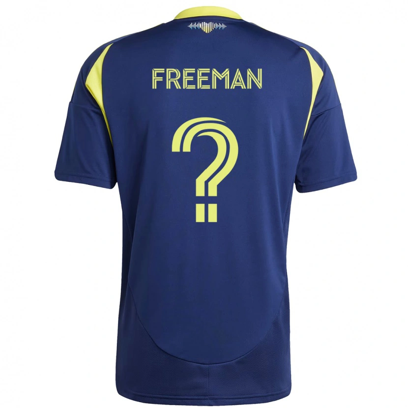 Danxen Herren Tyler Freeman #0 Marineblau Gelb Auswärtstrikot Trikot 2025/26 T-Shirt Schweiz