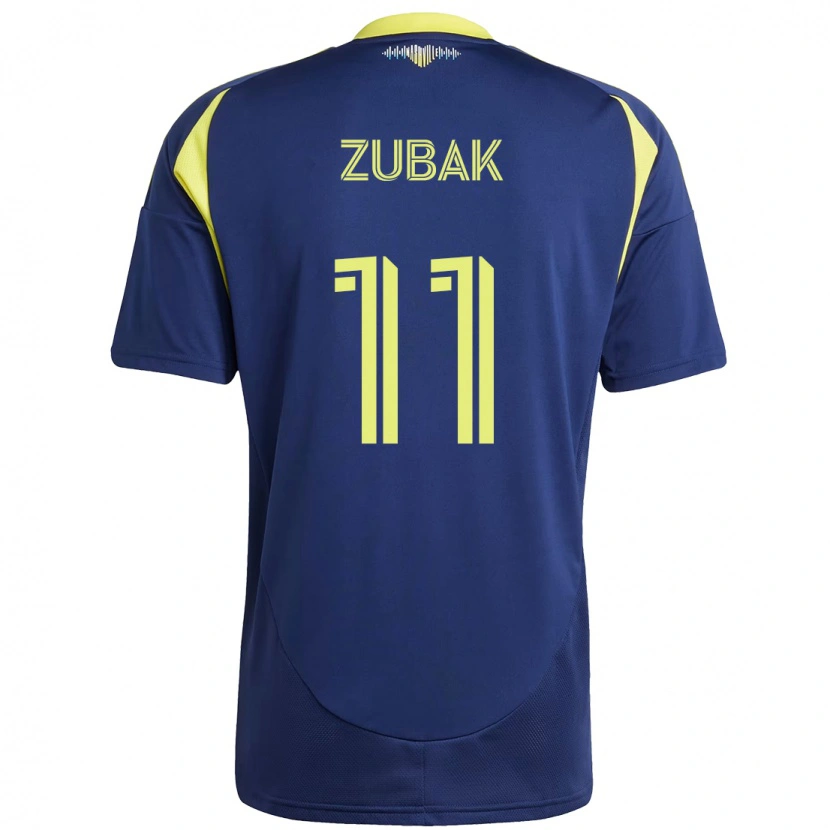 Danxen Herren Ethan Zubak #11 Marineblau Gelb Auswärtstrikot Trikot 2025/26 T-Shirt Schweiz