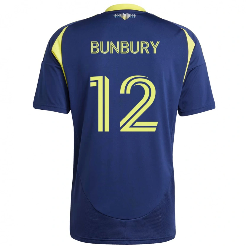 Danxen Herren Teal Bunbury #12 Marineblau Gelb Auswärtstrikot Trikot 2025/26 T-Shirt Schweiz
