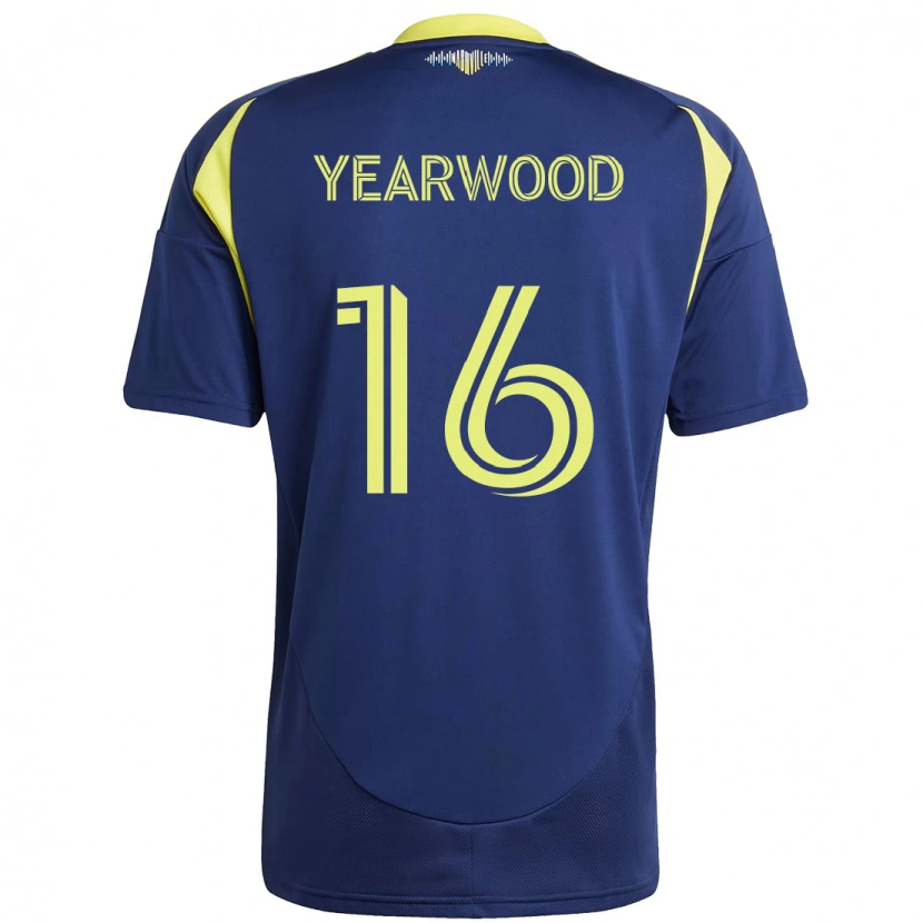 Danxen Herren Dru Yearwood #16 Marineblau Gelb Auswärtstrikot Trikot 2025/26 T-Shirt Schweiz