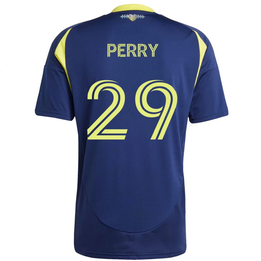 Danxen Herren Nebiyou Perry #29 Marineblau Gelb Auswärtstrikot Trikot 2025/26 T-Shirt Schweiz