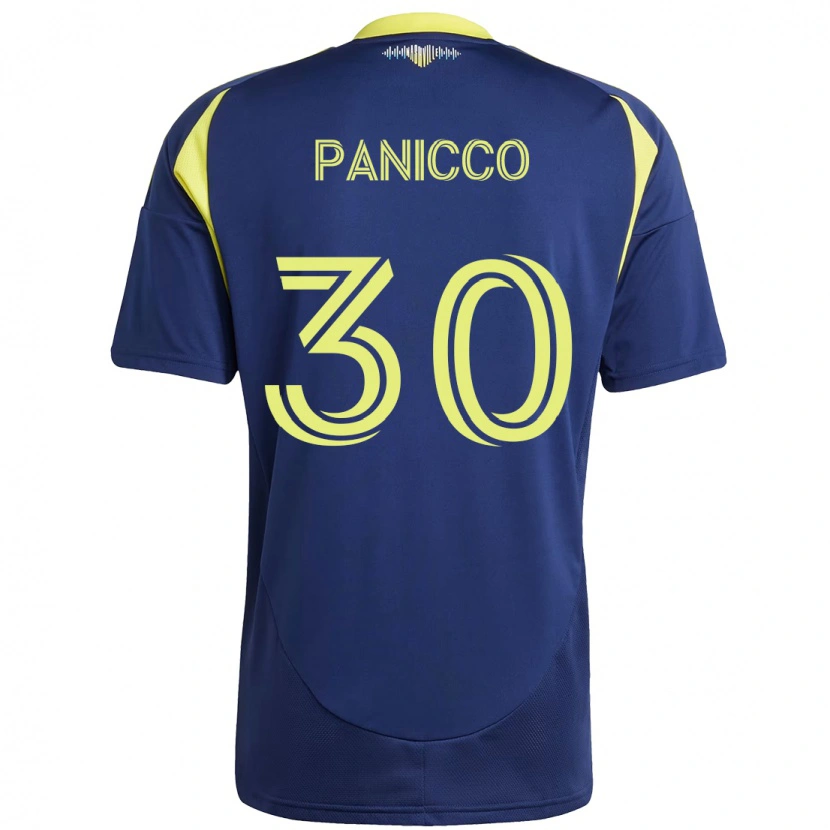 Danxen Herren Elliot Panicco #30 Marineblau Gelb Auswärtstrikot Trikot 2025/26 T-Shirt Schweiz