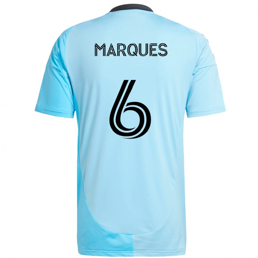 Danxen Herren Mikael Marqués #6 Schwarz Blau Auswärtstrikot Trikot 2025/26 T-Shirt Schweiz