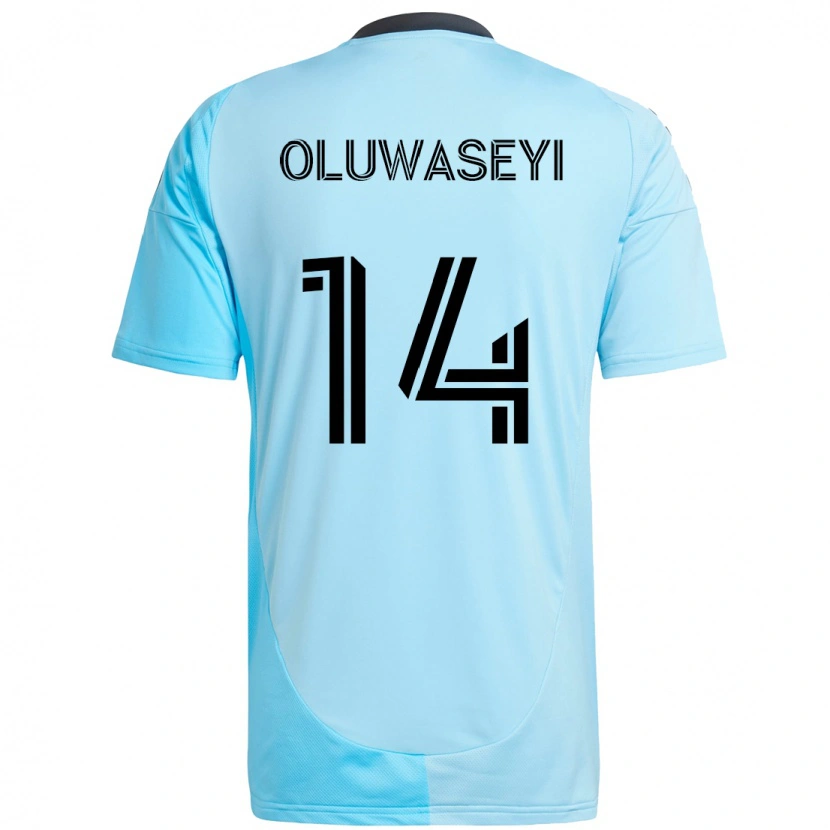 Danxen Herren Tani Oluwaseyi #14 Schwarz Blau Auswärtstrikot Trikot 2025/26 T-Shirt Schweiz
