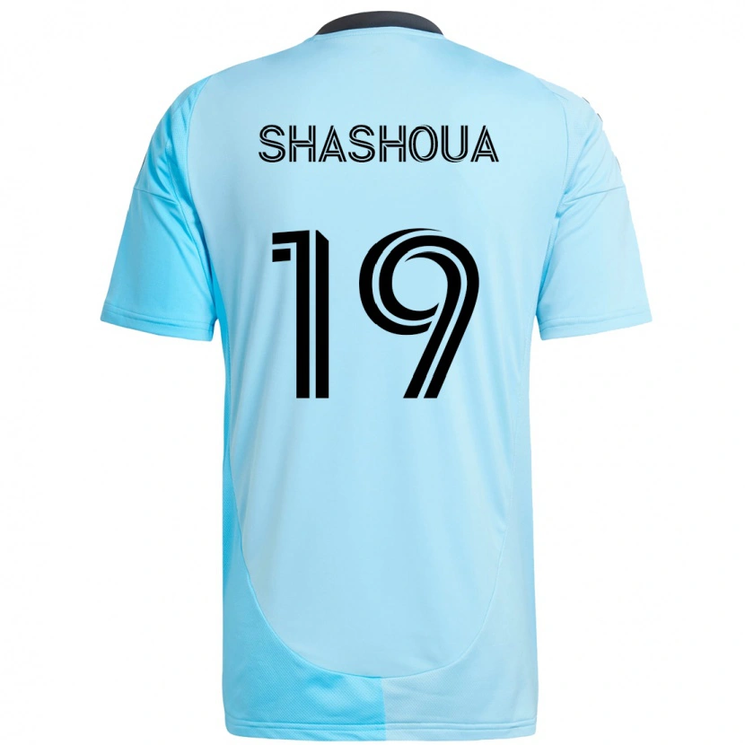 Danxen Herren Sam Shashoua #19 Schwarz Blau Auswärtstrikot Trikot 2025/26 T-Shirt Schweiz