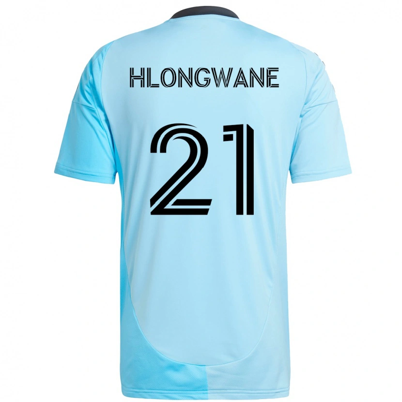 Danxen Herren Bongokuhle Hlongwane #21 Schwarz Blau Auswärtstrikot Trikot 2025/26 T-Shirt Schweiz