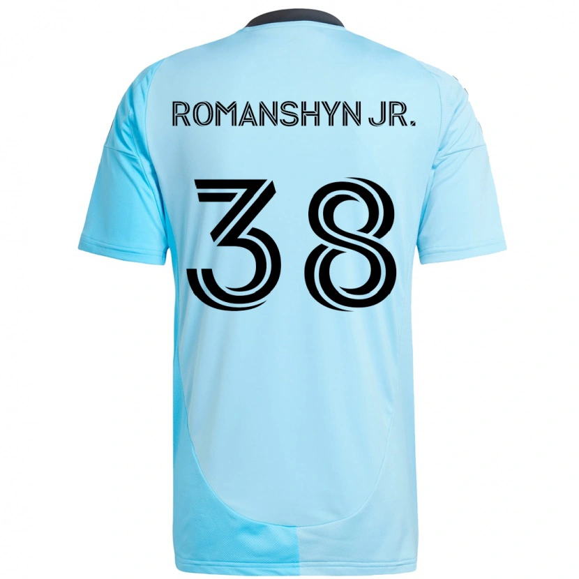 Danxen Herren Kage Romanshyn Jr. #38 Schwarz Blau Auswärtstrikot Trikot 2025/26 T-Shirt Schweiz