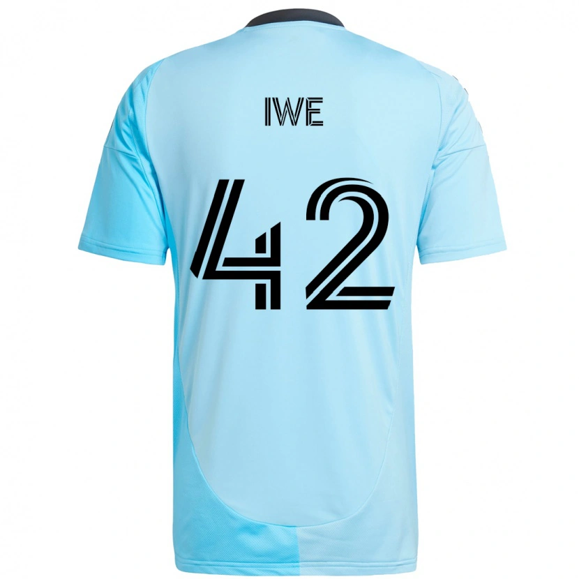 Danxen Herren Emmanuel Iwe #42 Schwarz Blau Auswärtstrikot Trikot 2025/26 T-Shirt Schweiz