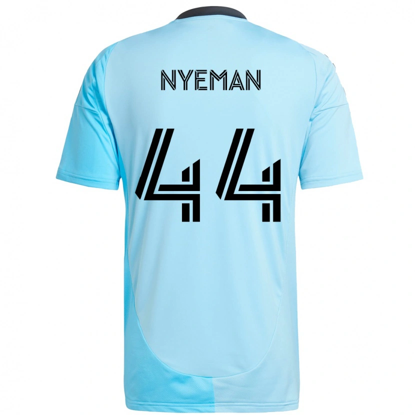 Danxen Herren Moses Nyeman #44 Schwarz Blau Auswärtstrikot Trikot 2025/26 T-Shirt Schweiz