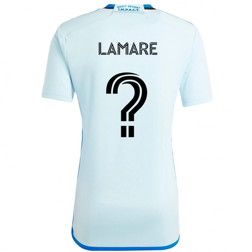 Danxen Herren Samuel Lamare #0 Himmelblau Dunkelblau Auswärtstrikot Trikot 2025/26 T-Shirt Schweiz