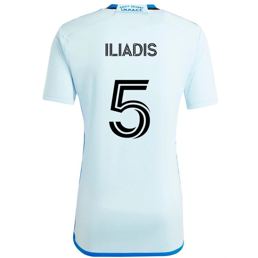 Danxen Herren Ilias Iliadis #5 Dunkelblau Schwarz Auswärtstrikot Trikot 2025/26 T-Shirt Schweiz