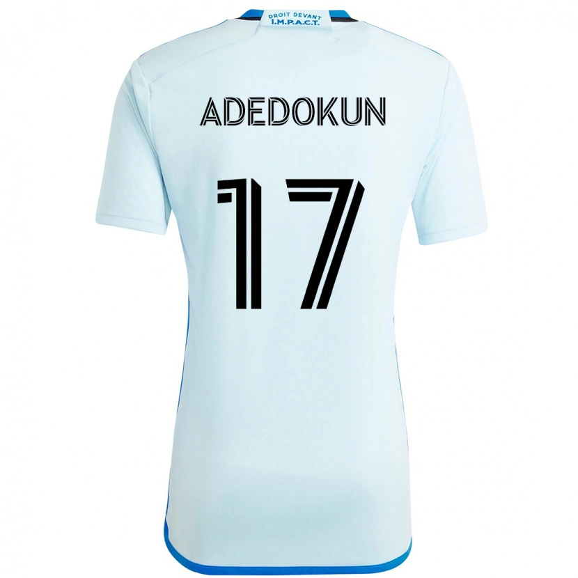 Danxen Herren Michael Adedokun #17 Himmelblau Dunkelblau Auswärtstrikot Trikot 2025/26 T-Shirt Schweiz
