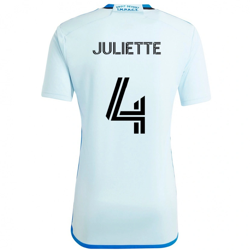 Danxen Herren Perreault Juliette #4 Himmelblau Dunkelblau Auswärtstrikot Trikot 2025/26 T-Shirt Schweiz