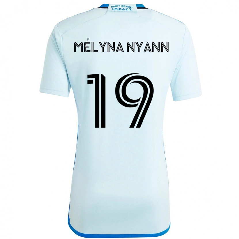 Danxen Herren Alexis Mélyna Nyann #19 Himmelblau Dunkelblau Auswärtstrikot Trikot 2025/26 T-Shirt Schweiz