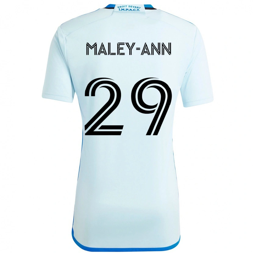 Danxen Herren Caron Maley-Ann #29 Himmelblau Dunkelblau Auswärtstrikot Trikot 2025/26 T-Shirt Schweiz