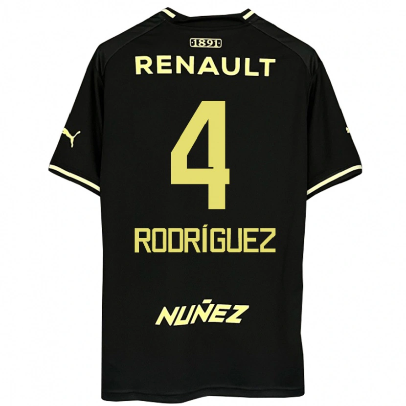 Danxen Herren Guzmán Rodríguez #4 Gelb Schwarz Auswärtstrikot Trikot 2025/26 T-Shirt Schweiz