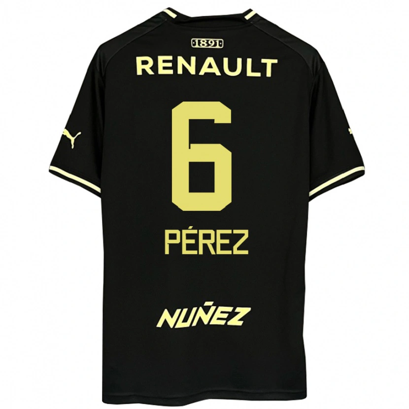 Danxen Herren Rodrigo Pérez #6 Gelb Schwarz Auswärtstrikot Trikot 2025/26 T-Shirt Schweiz