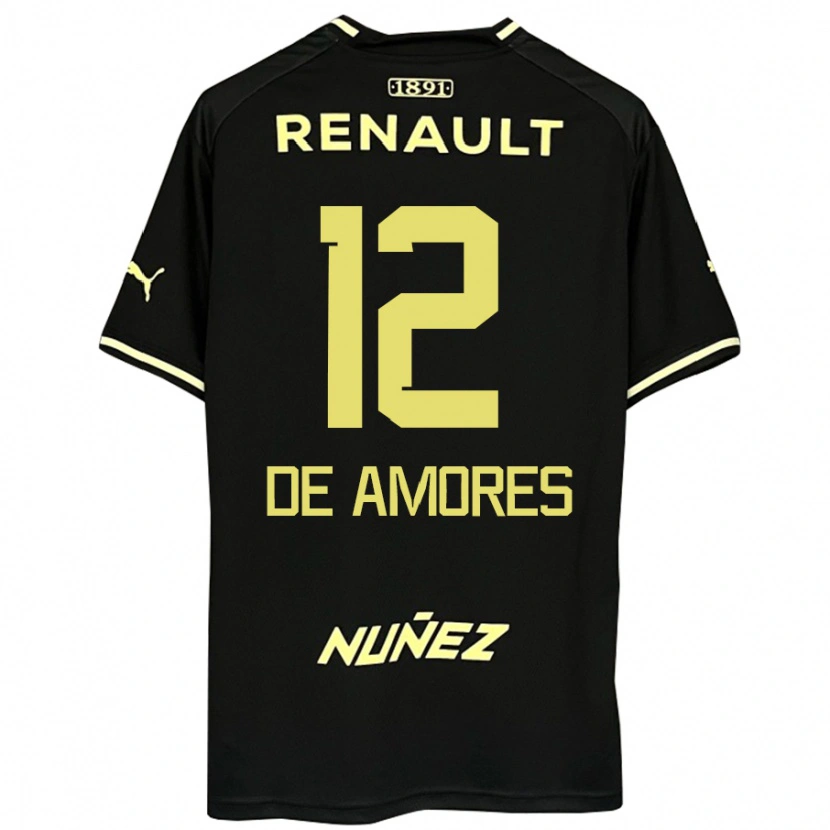 Danxen Herren Guillermo De Amores #12 Gelb Schwarz Auswärtstrikot Trikot 2025/26 T-Shirt Schweiz