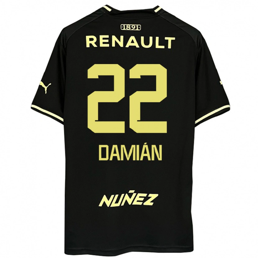Danxen Herren Damián Suárez #22 Gelb Schwarz Auswärtstrikot Trikot 2025/26 T-Shirt Schweiz