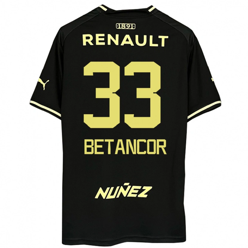 Danxen Herren Bruno Betancor #33 Gelb Schwarz Auswärtstrikot Trikot 2025/26 T-Shirt Schweiz