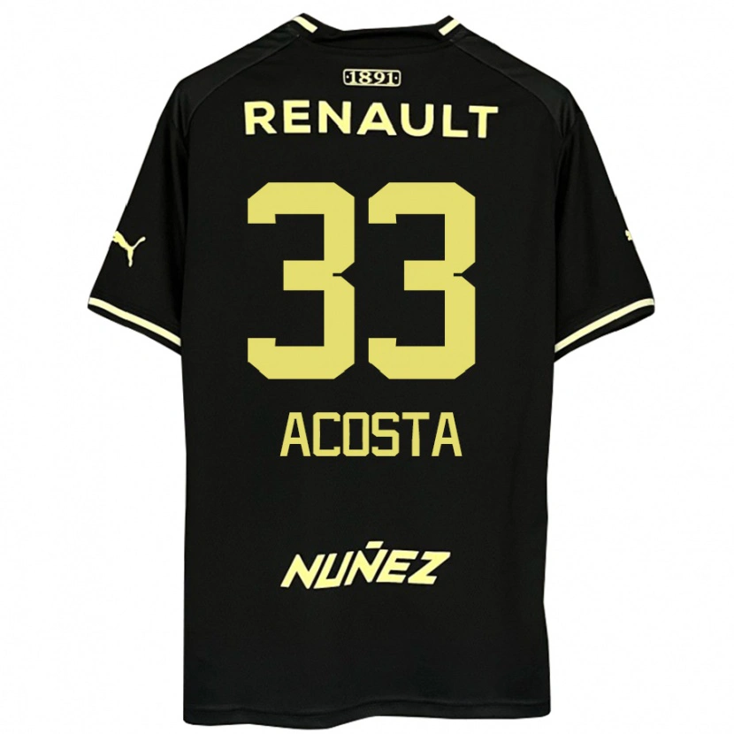 Danxen Herren Nahuel Acosta #33 Gelb Schwarz Auswärtstrikot Trikot 2025/26 T-Shirt Schweiz