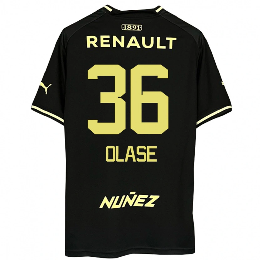 Danxen Herren Tomás Olase #36 Gelb Schwarz Auswärtstrikot Trikot 2025/26 T-Shirt Schweiz