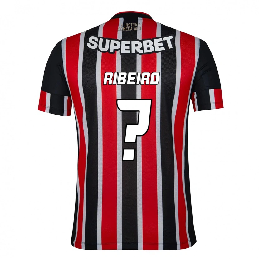 Danxen Herren Thiago Ribeiro #0 Rot Schwarz Weiß Auswärtstrikot Trikot 2025/26 T-Shirt Schweiz