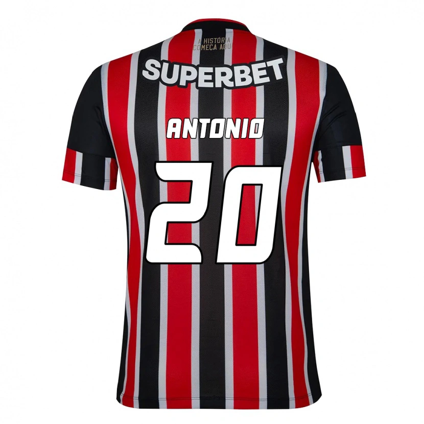 Danxen Herren Marcos Antônio #20 Rot Schwarz Weiß Auswärtstrikot Trikot 2025/26 T-Shirt Schweiz