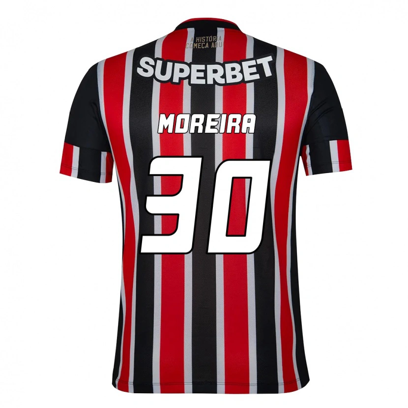 Danxen Herren João Moreira #30 Rot Schwarz Weiß Auswärtstrikot Trikot 2025/26 T-Shirt Schweiz