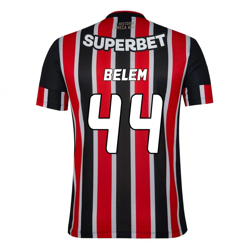 Danxen Herren Matheus Belém #44 Rot Schwarz Weiß Auswärtstrikot Trikot 2025/26 T-Shirt Schweiz