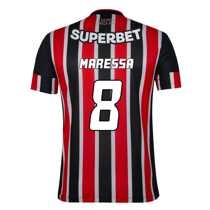 Danxen Herren Maressa #8 Rot Schwarz Weiß Auswärtstrikot Trikot 2025/26 T-Shirt Schweiz
