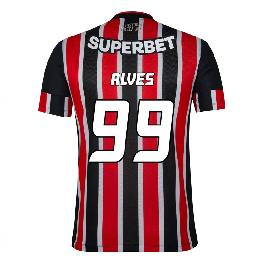 Danxen Herren Letícia Alves #99 Rot Schwarz Weiß Auswärtstrikot Trikot 2025/26 T-Shirt Schweiz