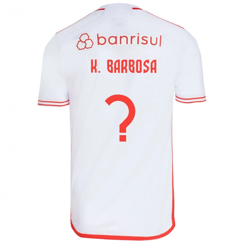 Danxen Herren Kauã Barbosa #0 Rot Weiß Auswärtstrikot Trikot 2025/26 T-Shirt Schweiz