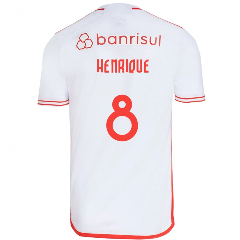 Danxen Herren Bruno Henrique #8 Rot Weiß Auswärtstrikot Trikot 2025/26 T-Shirt Schweiz