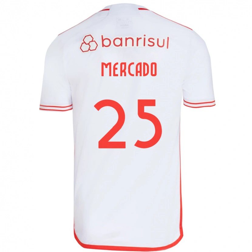 Danxen Herren Gabriel Mercado #25 Rot Weiß Auswärtstrikot Trikot 2025/26 T-Shirt Schweiz