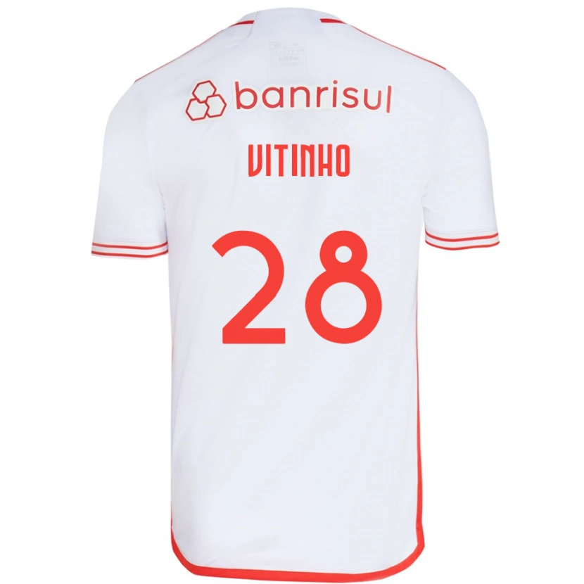 Danxen Herren Vitinho #28 Rot Weiß Auswärtstrikot Trikot 2025/26 T-Shirt Schweiz