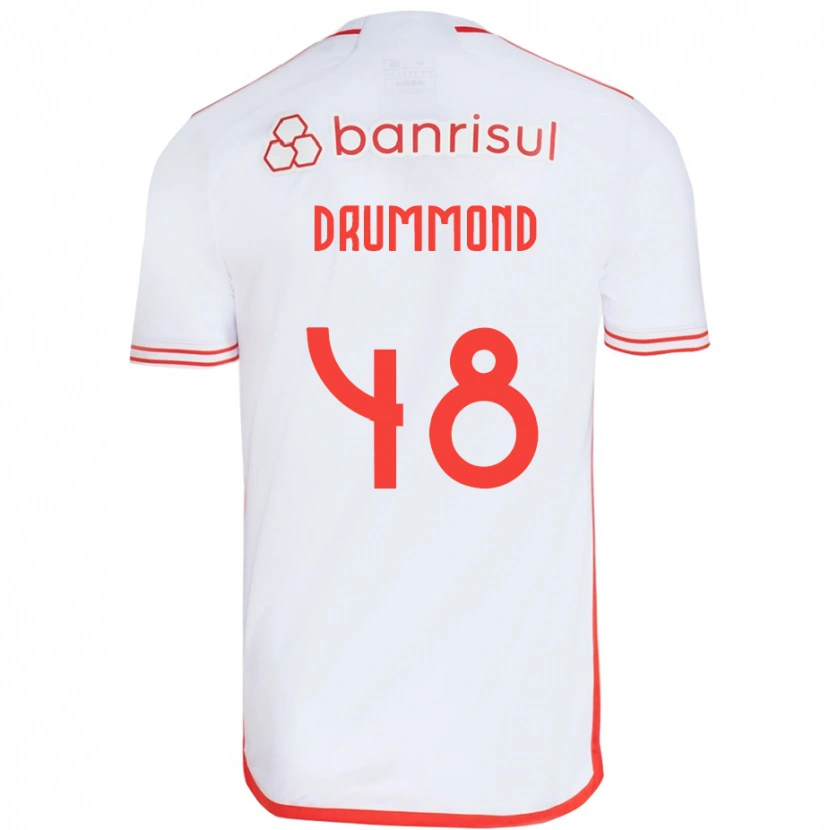 Danxen Herren Lucca Drummond #48 Rot Weiß Auswärtstrikot Trikot 2025/26 T-Shirt Schweiz