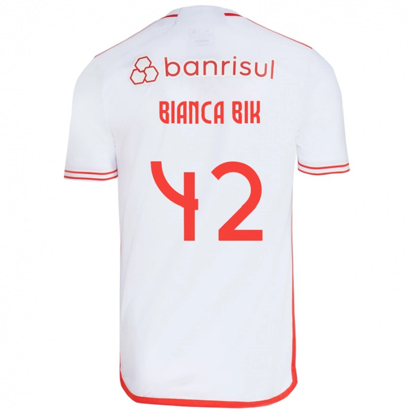 Danxen Herren Bianca Bik #42 Rot Weiß Auswärtstrikot Trikot 2025/26 T-Shirt Schweiz