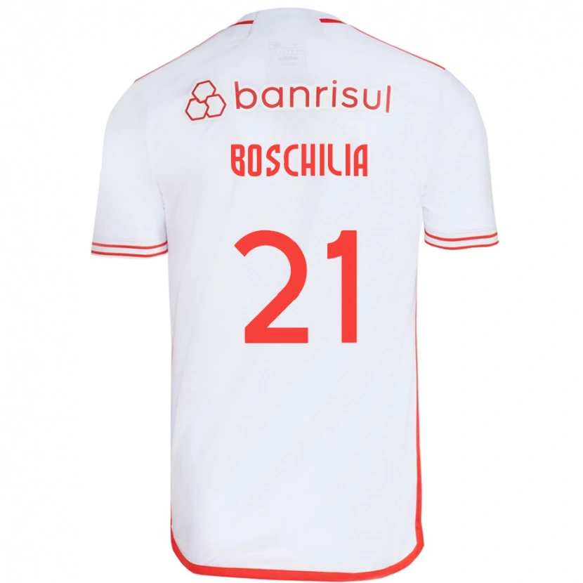 Danxen Herren Gabriel Boschilia #21 Rot Weiß Auswärtstrikot Trikot 2025/26 T-Shirt Schweiz