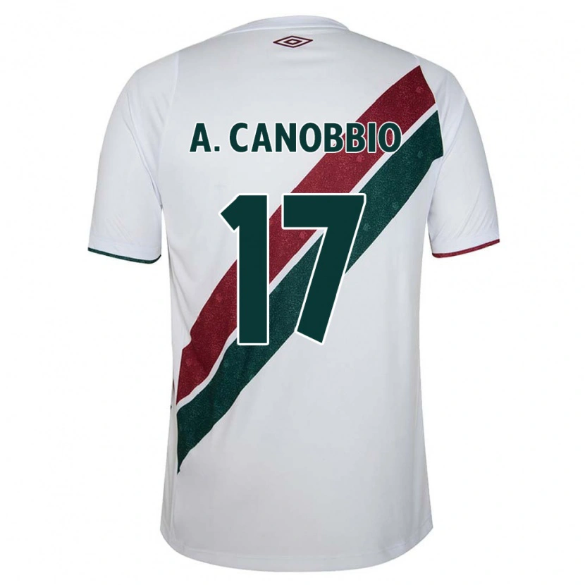 Danxen Herren Agustín Canobbio #17 Weiß Grün Kastanienbraun Auswärtstrikot Trikot 2025/26 T-Shirt Schweiz