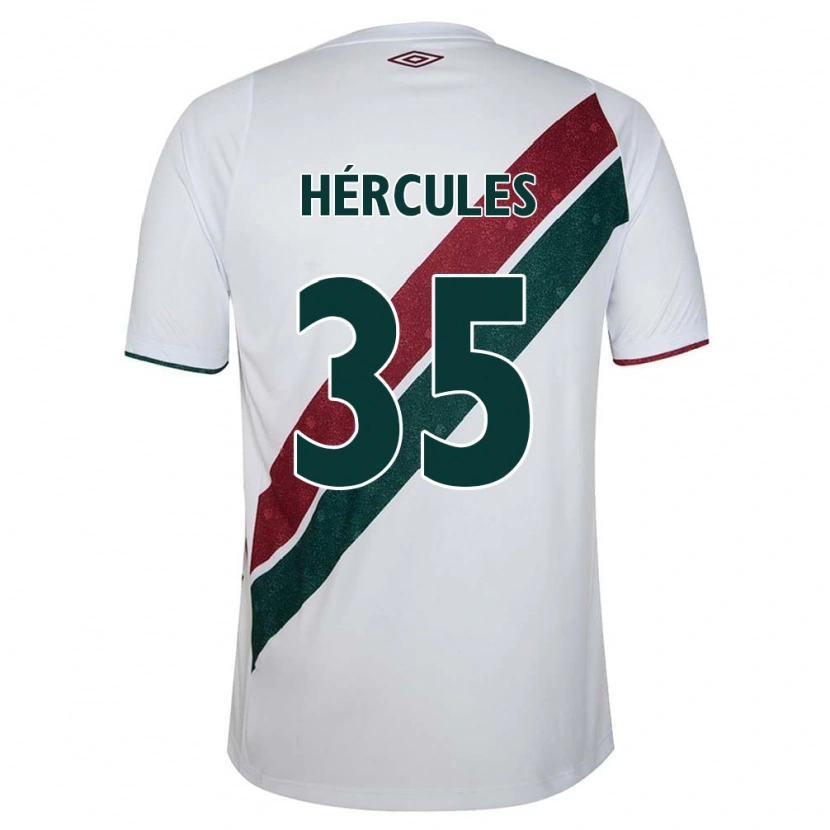 Danxen Herren Hércules #35 Weiß Grün Kastanienbraun Auswärtstrikot Trikot 2025/26 T-Shirt Schweiz