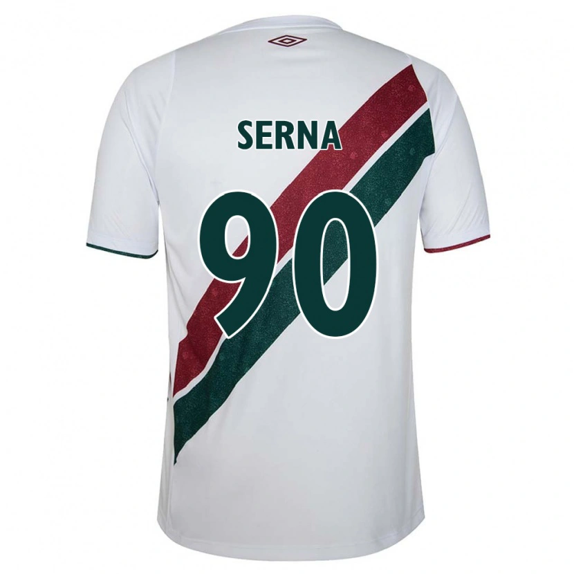 Danxen Herren Kevin Serna #90 Weiß Grün Kastanienbraun Auswärtstrikot Trikot 2025/26 T-Shirt Schweiz