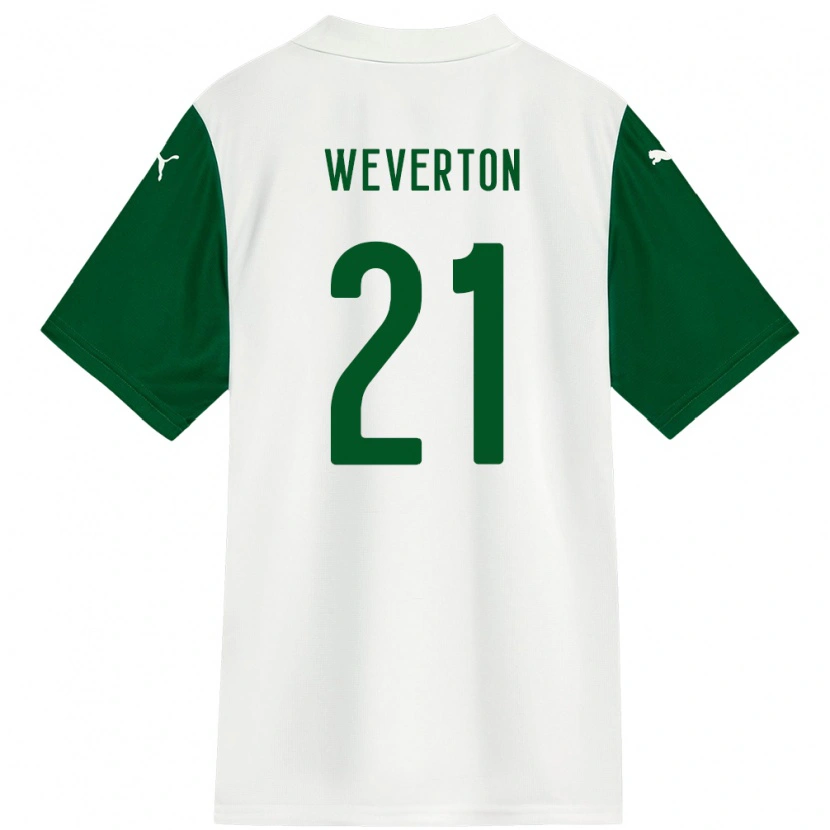 Danxen Herren Weverton #21 Grün Weiß Auswärtstrikot Trikot 2025/26 T-Shirt Schweiz