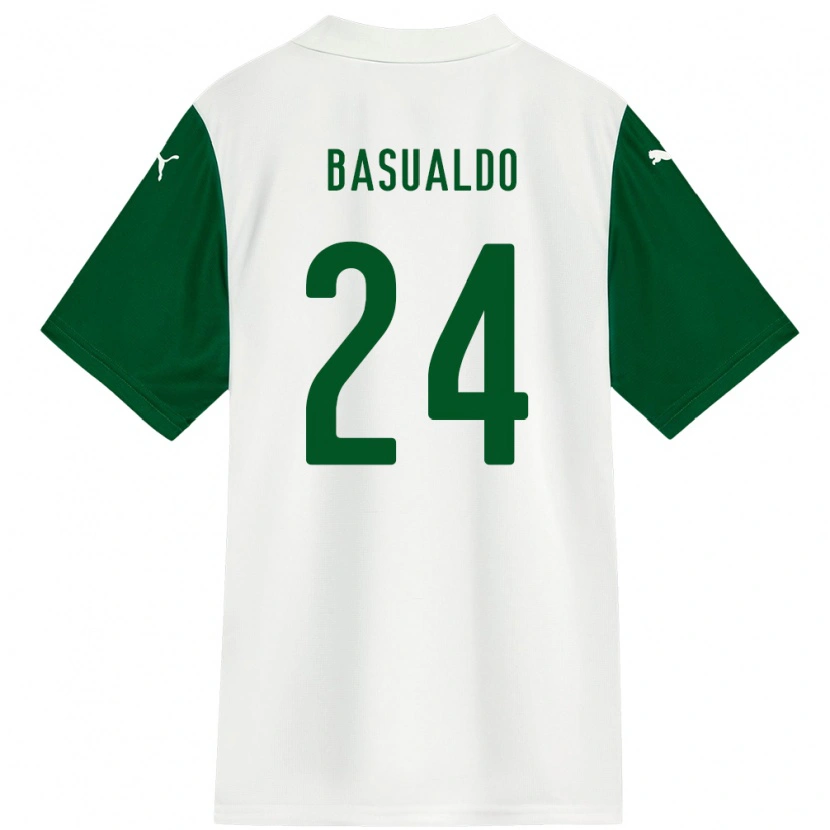 Danxen Herren Luis Basualdo #24 Grün Weiß Auswärtstrikot Trikot 2025/26 T-Shirt Schweiz