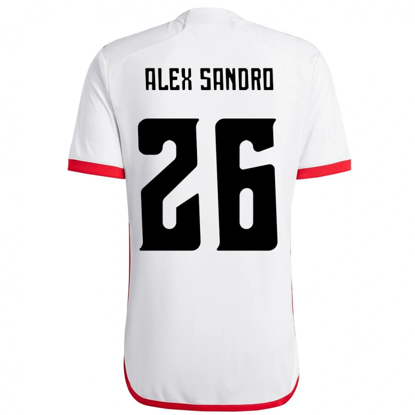 Danxen Herren Alex Sandro #26 Rot Schwarz Auswärtstrikot Trikot 2025/26 T-Shirt Schweiz