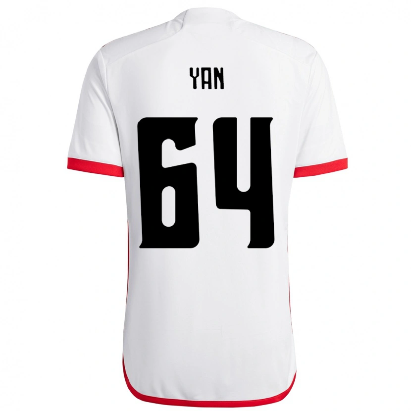 Danxen Herren Wallace Yan #64 Weiß Rot Auswärtstrikot Trikot 2025/26 T-Shirt Schweiz