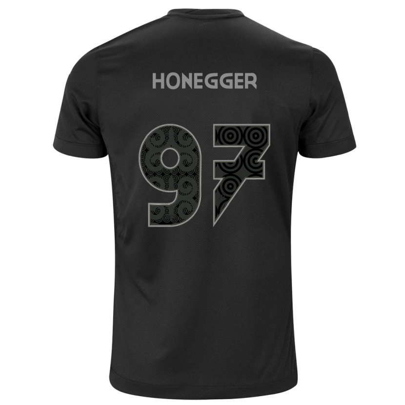 Danxen Herren Natascha Honegger #97 Weiß Schwarz Auswärtstrikot Trikot 2025/26 T-Shirt Schweiz