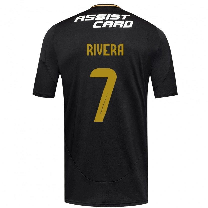 Danxen Herren Francisco Rivera #7 Schwarz Weiß Gelb Auswärtstrikot Trikot 2025/26 T-Shirt Schweiz